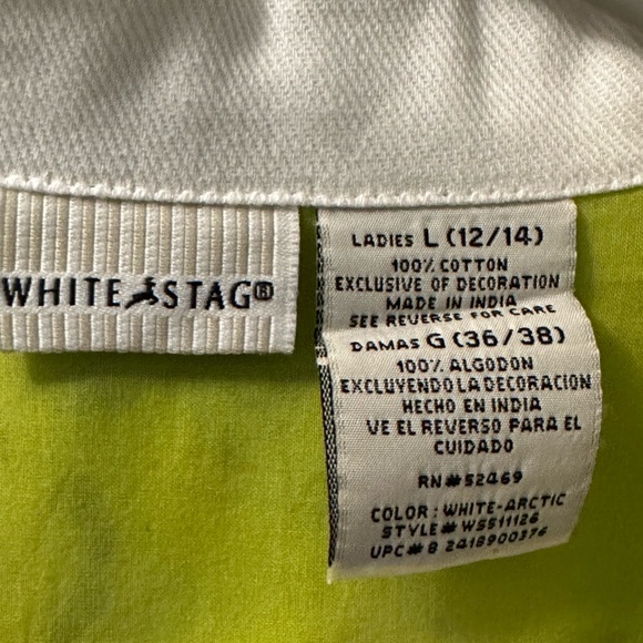 White Stag white floral embroidered button down jacket - Picture 6 of 9